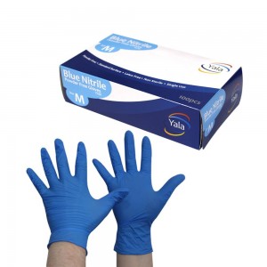 Blue Nitrile Gloves - Powder Free  1 x 100